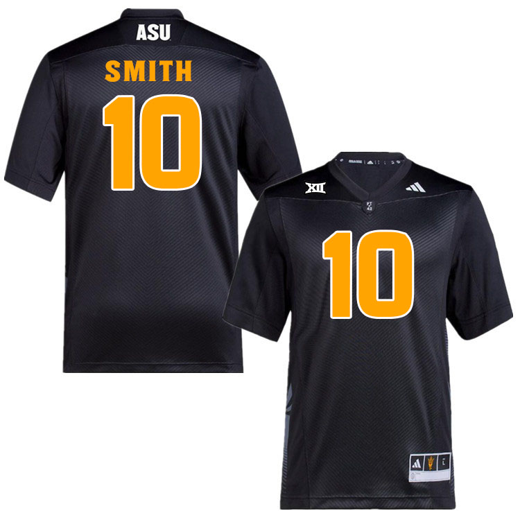 #10 Clayton Smith Arizona State Sun Devils College Football Jerseys Stitched-Black